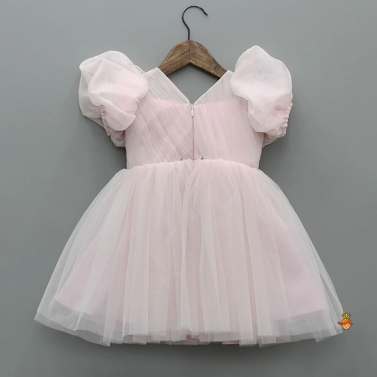 3D Flower Applique Net Dress - Image 3
