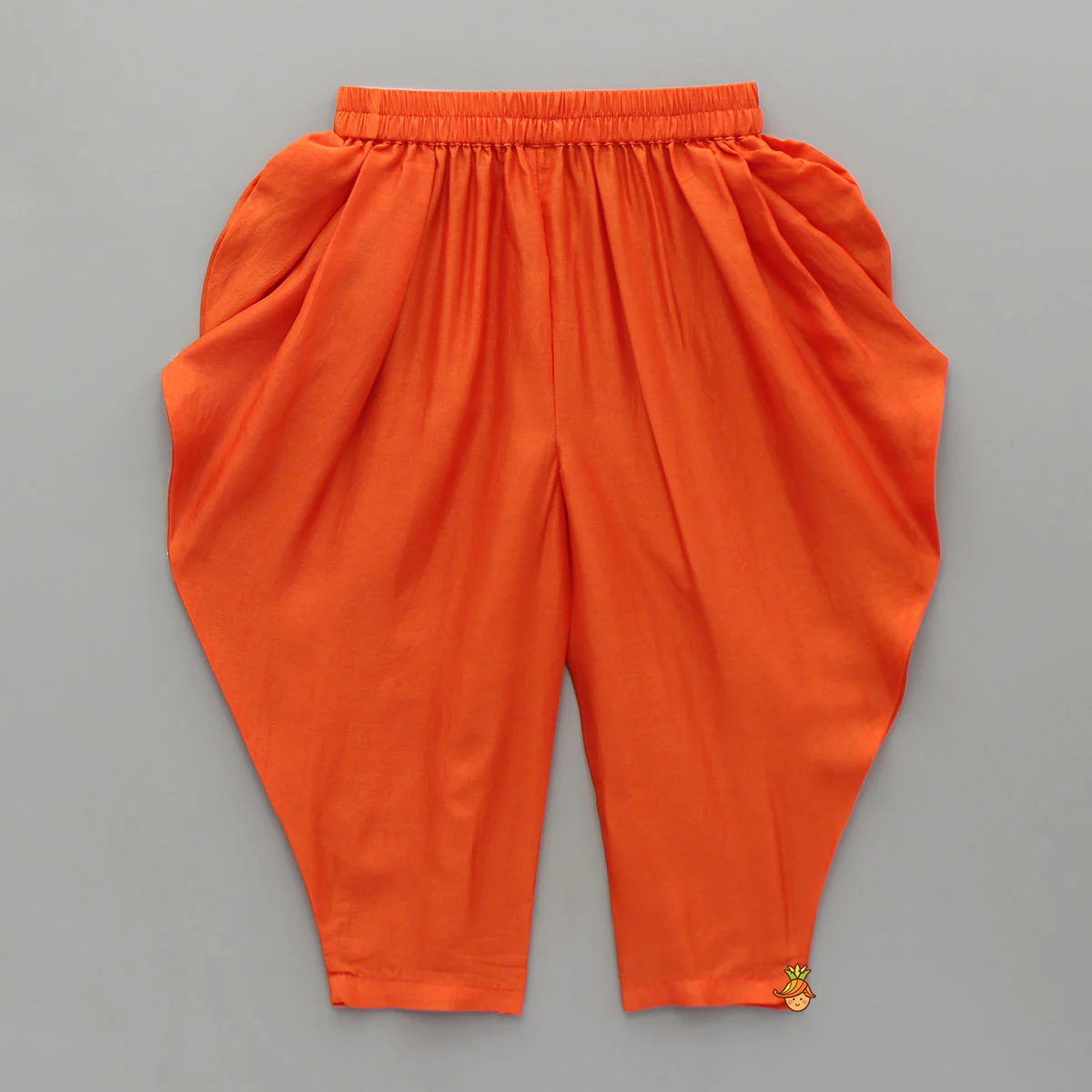 Adorable Bow Detailed Embroidered Tiered Top With Dhoti - Image 4