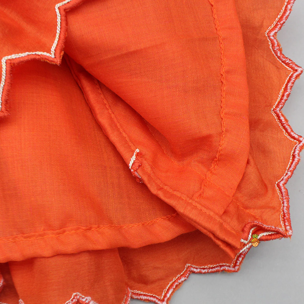 Adorable Bow Detailed Embroidered Tiered Top With Dhoti - Image 5