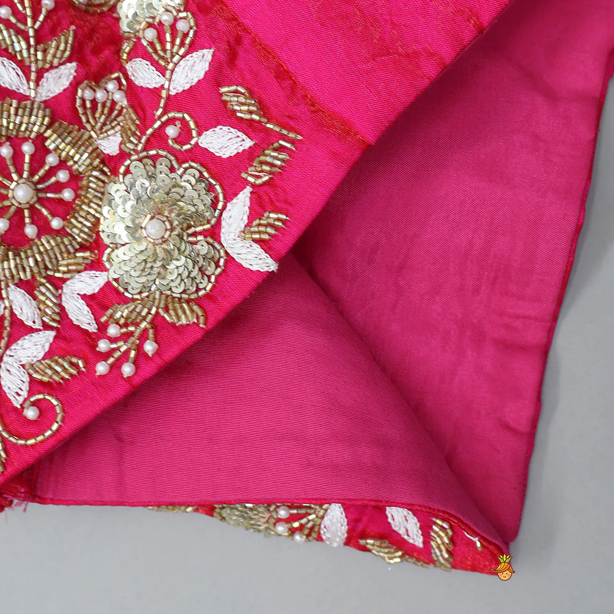 Adorable Shimmery Kurti With Embroidered Jacket And Flared Palazzo - Image 8