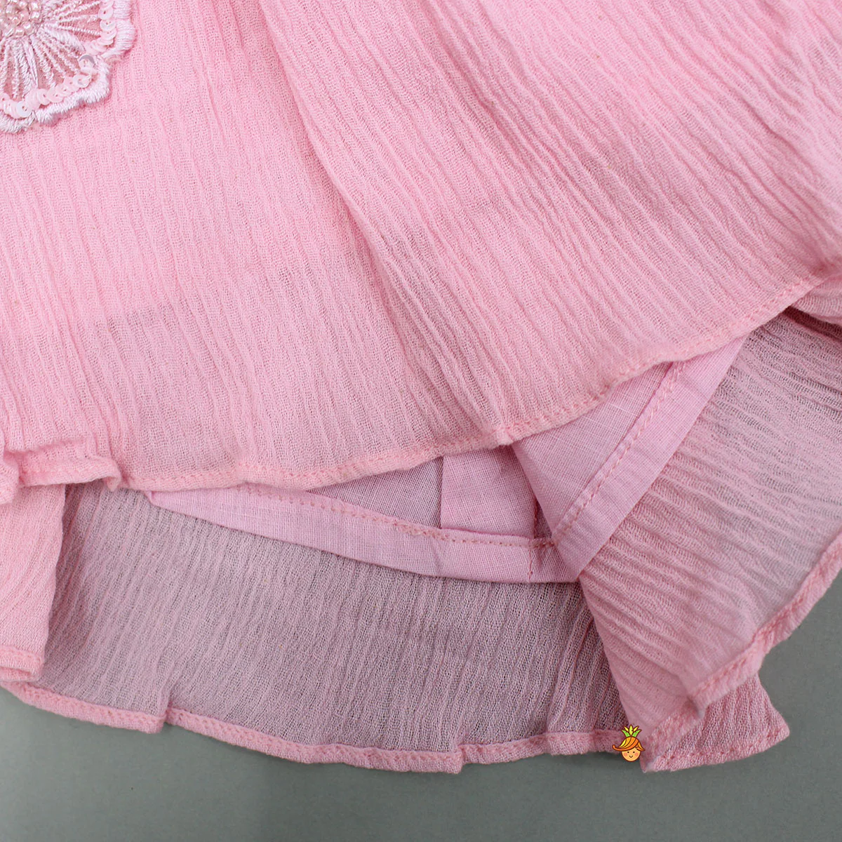 Adorable Strappy Tie Up Top With Lace Detailed Lehenga - Image 5