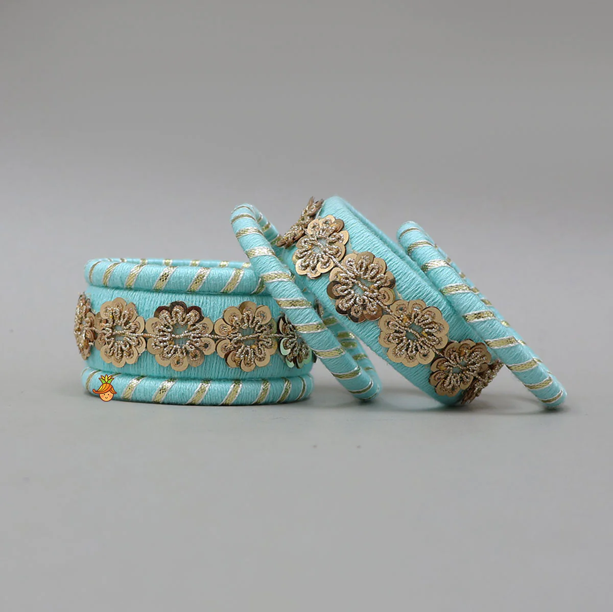 Adorable Thread Bangles With Sequin Detailing - Image 2