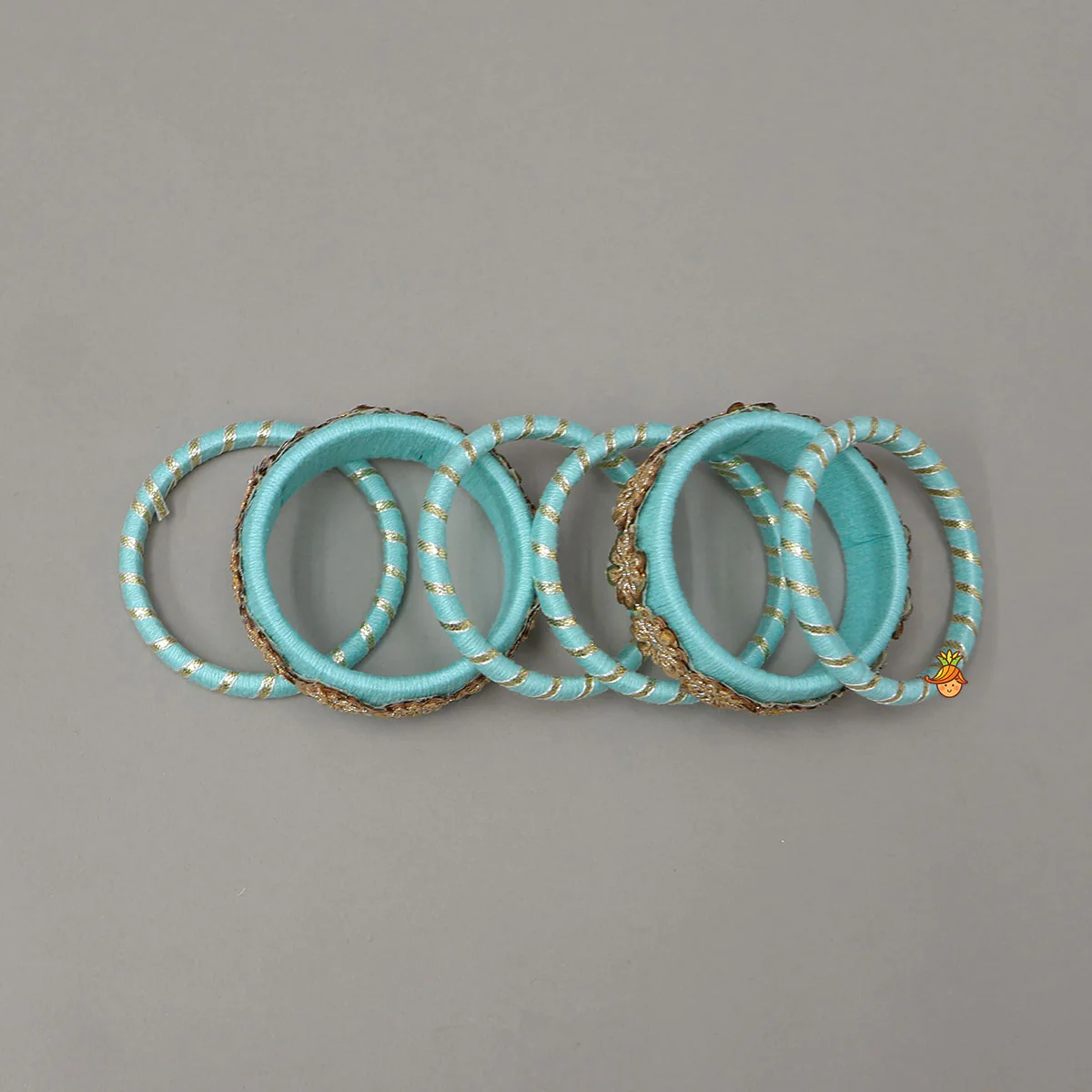 Adorable Thread Bangles With Sequin Detailing - Image 3