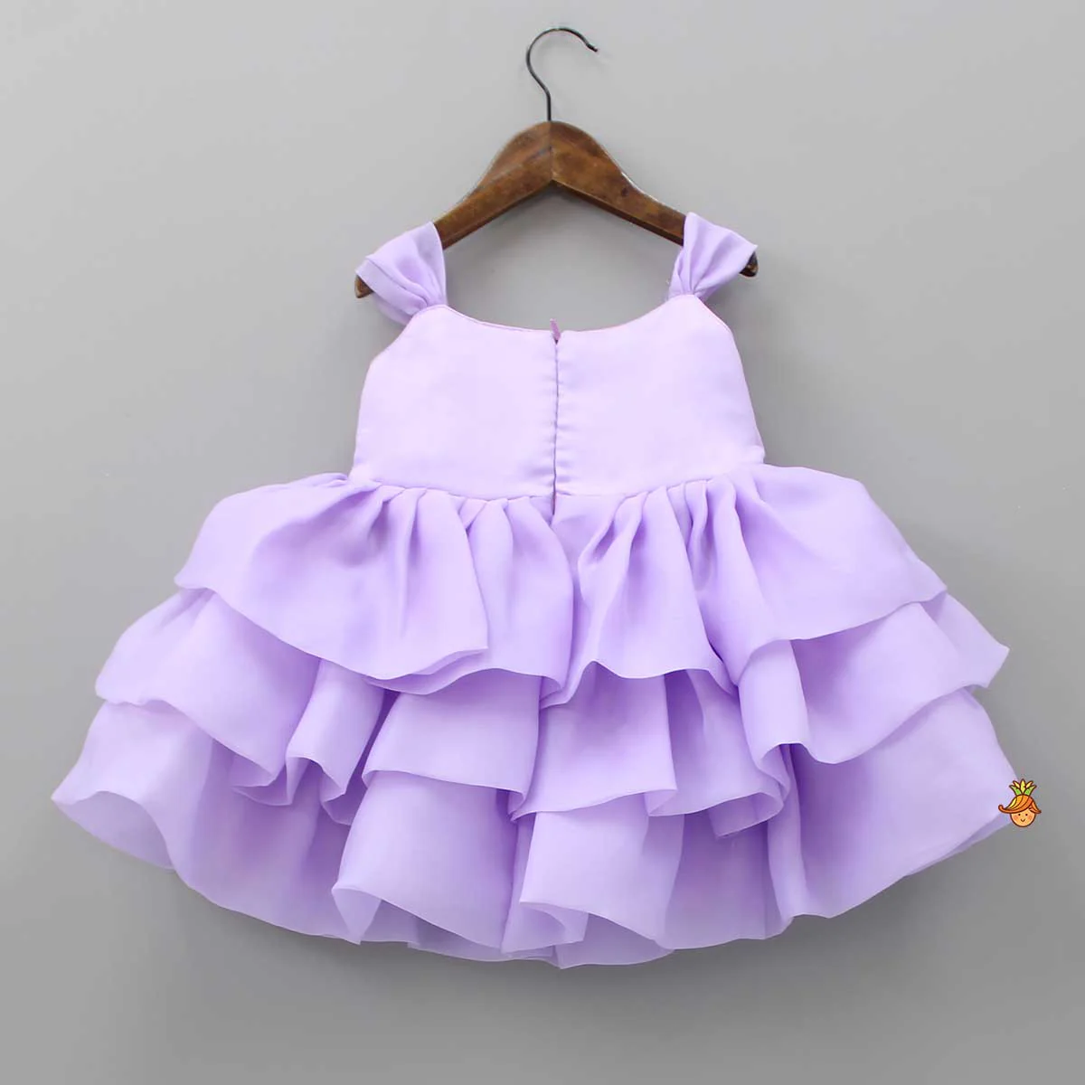 Adorable Yoke Embroidered Layered Dress - Image 2