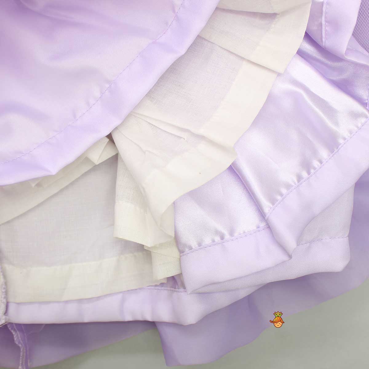Adorable Yoke Embroidered Layered Dress - Image 4