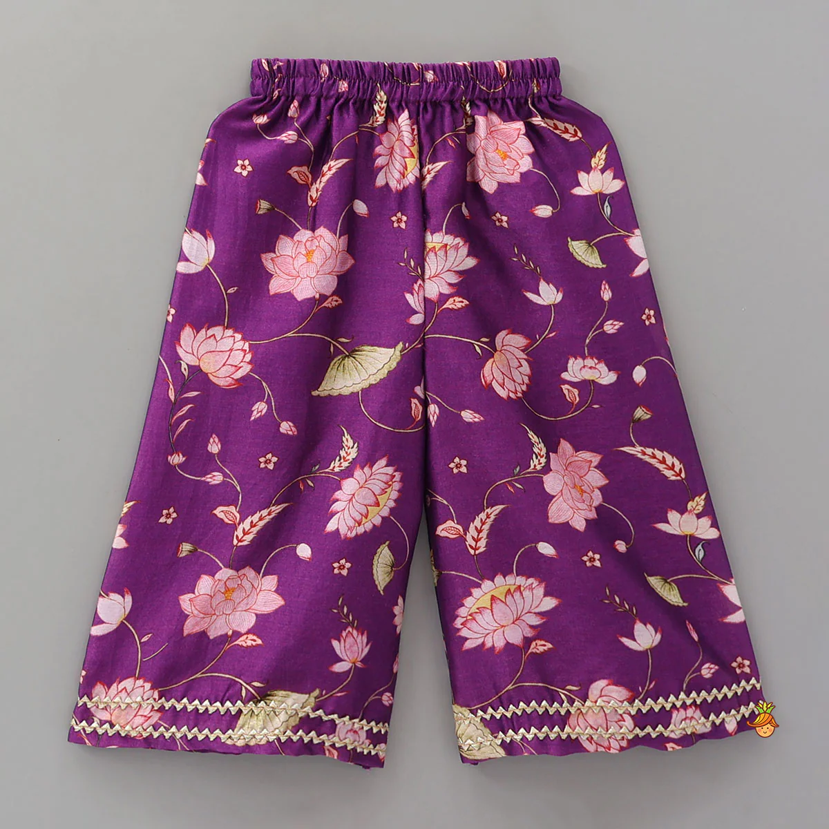 Angarkha Style Kurti And Palazzo - Image 4