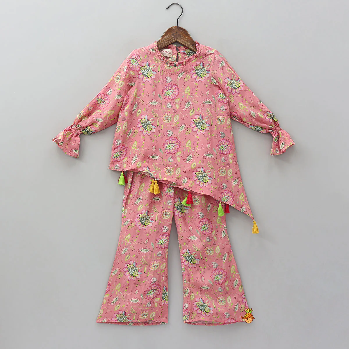 Asymmetric Kurti And Flared Pant