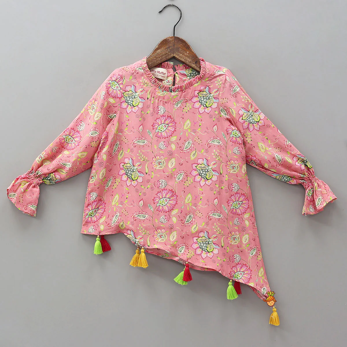 Asymmetric Kurti And Flared Pant - Image 3