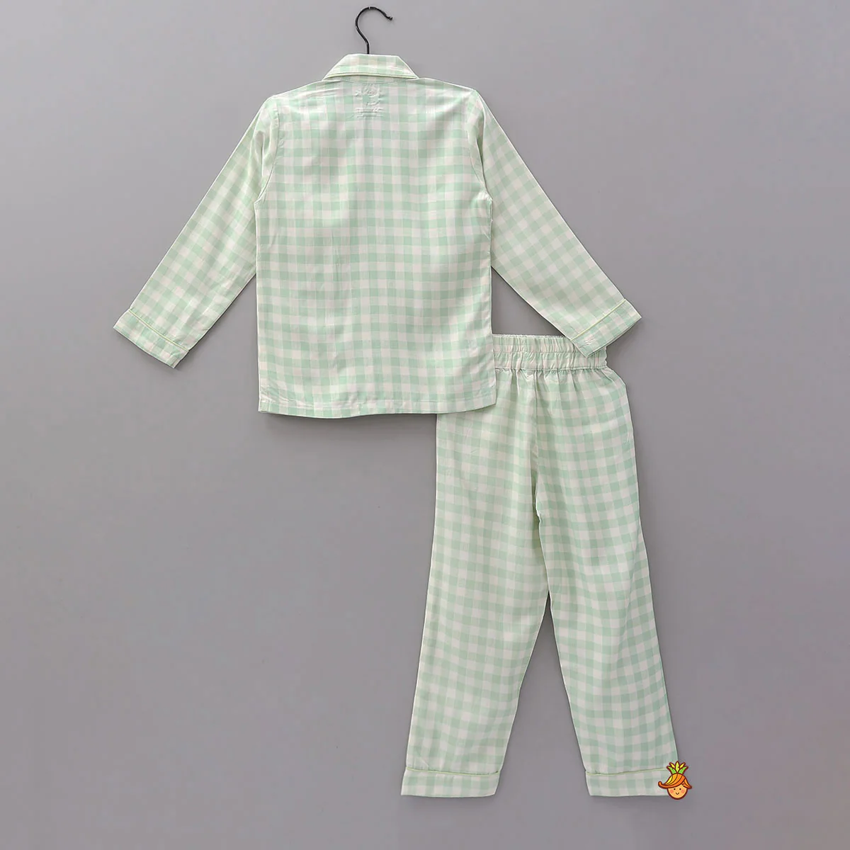 Bamboo Fabric Sleepwear Set With Checkered Print - Image 2