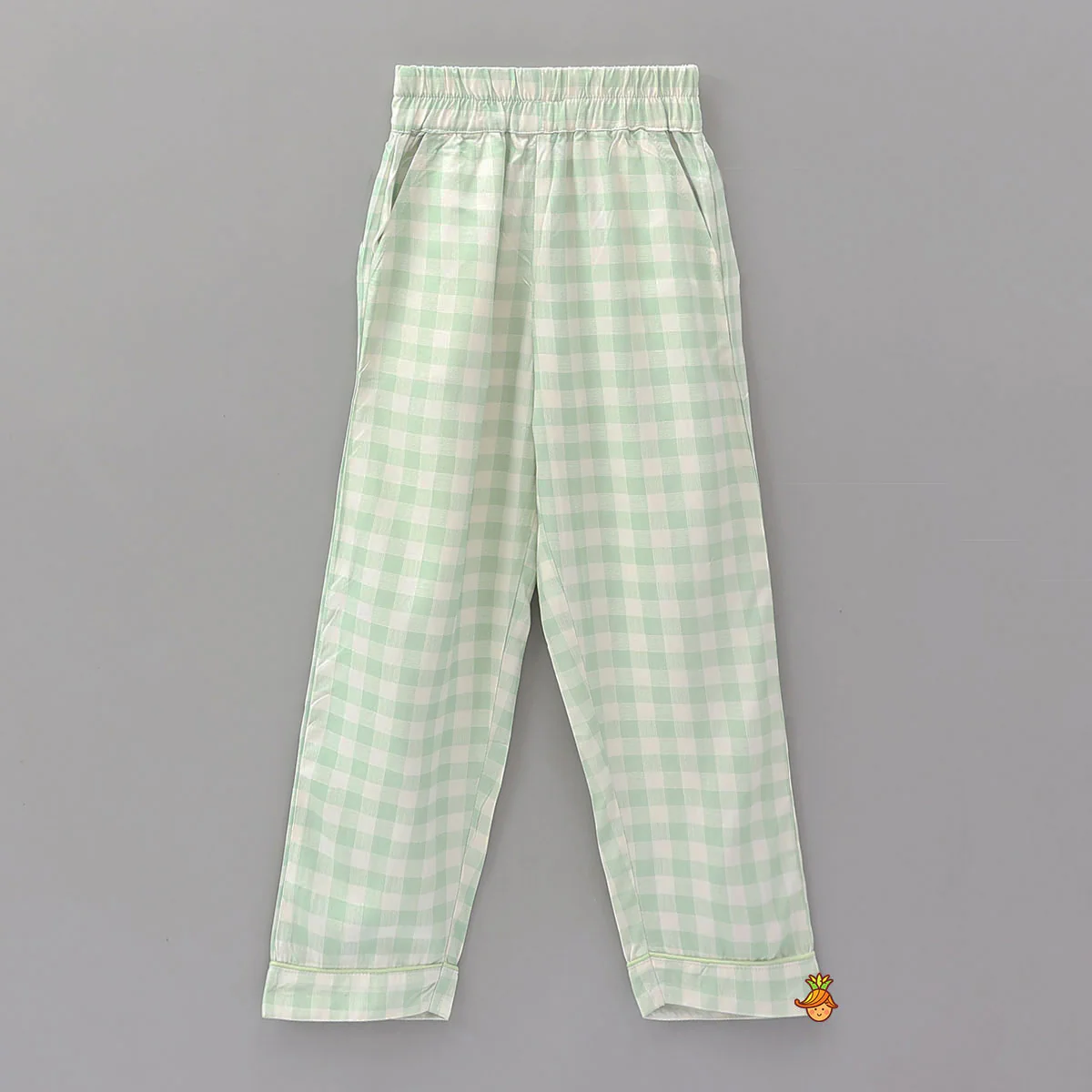 Bamboo Fabric Sleepwear Set With Checkered Print - Image 4