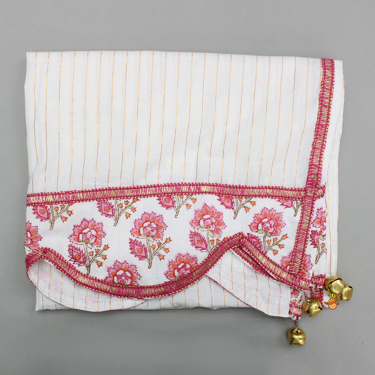 Beautiful Cotton Printed Sweetheart Neck Top With Printed Lehenga And Dupatta - Image 8