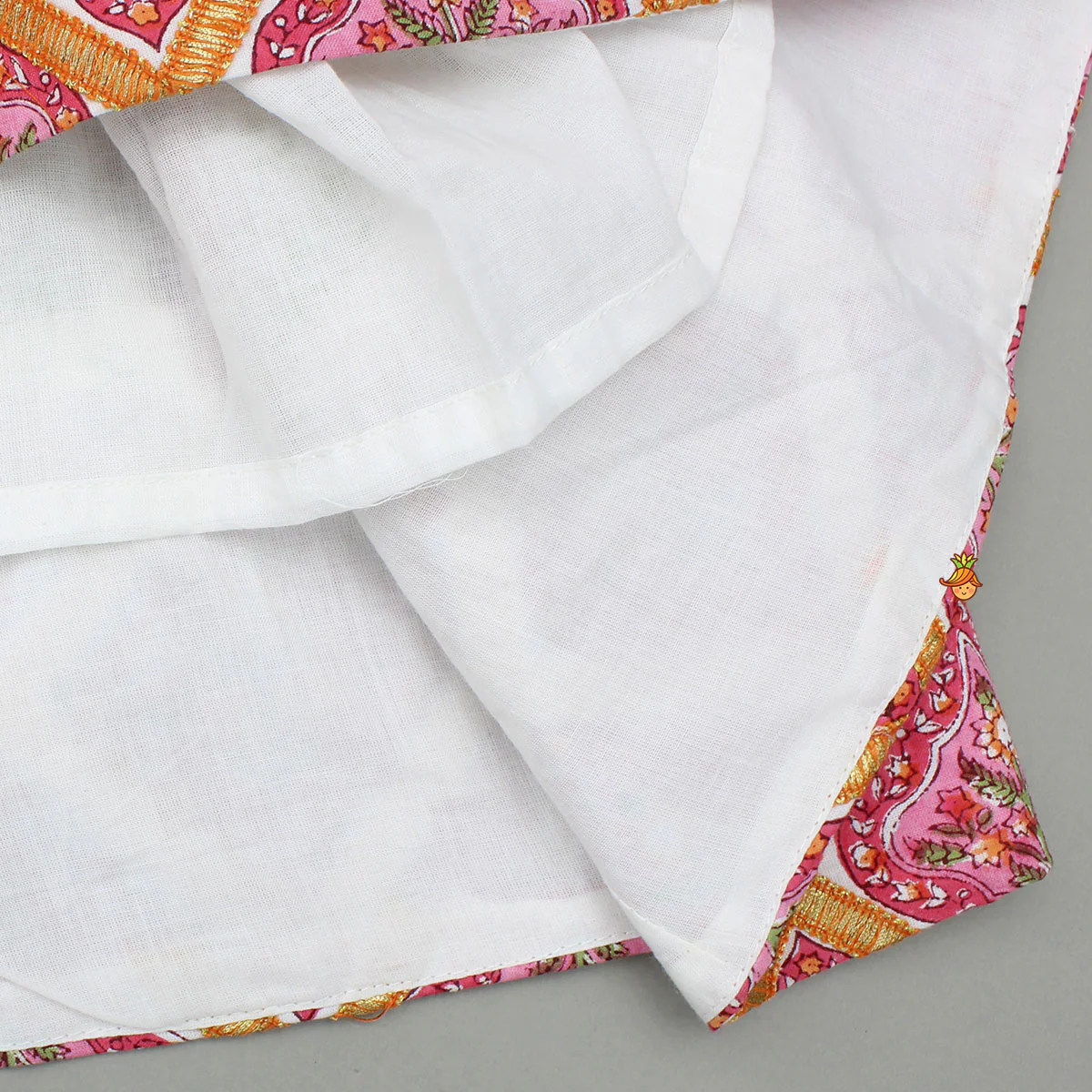 Beautiful Cotton Printed Top With Printed Lehenga And Dupatta - Image 7