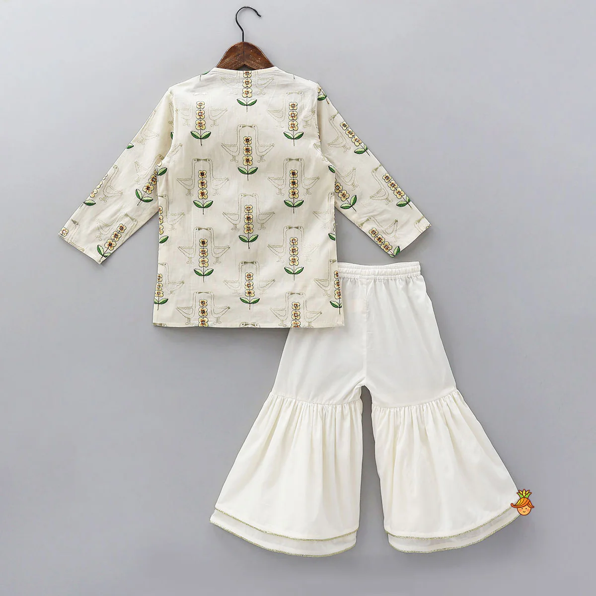 Beautiful Embroidered Kurti And Sharara - Image 2