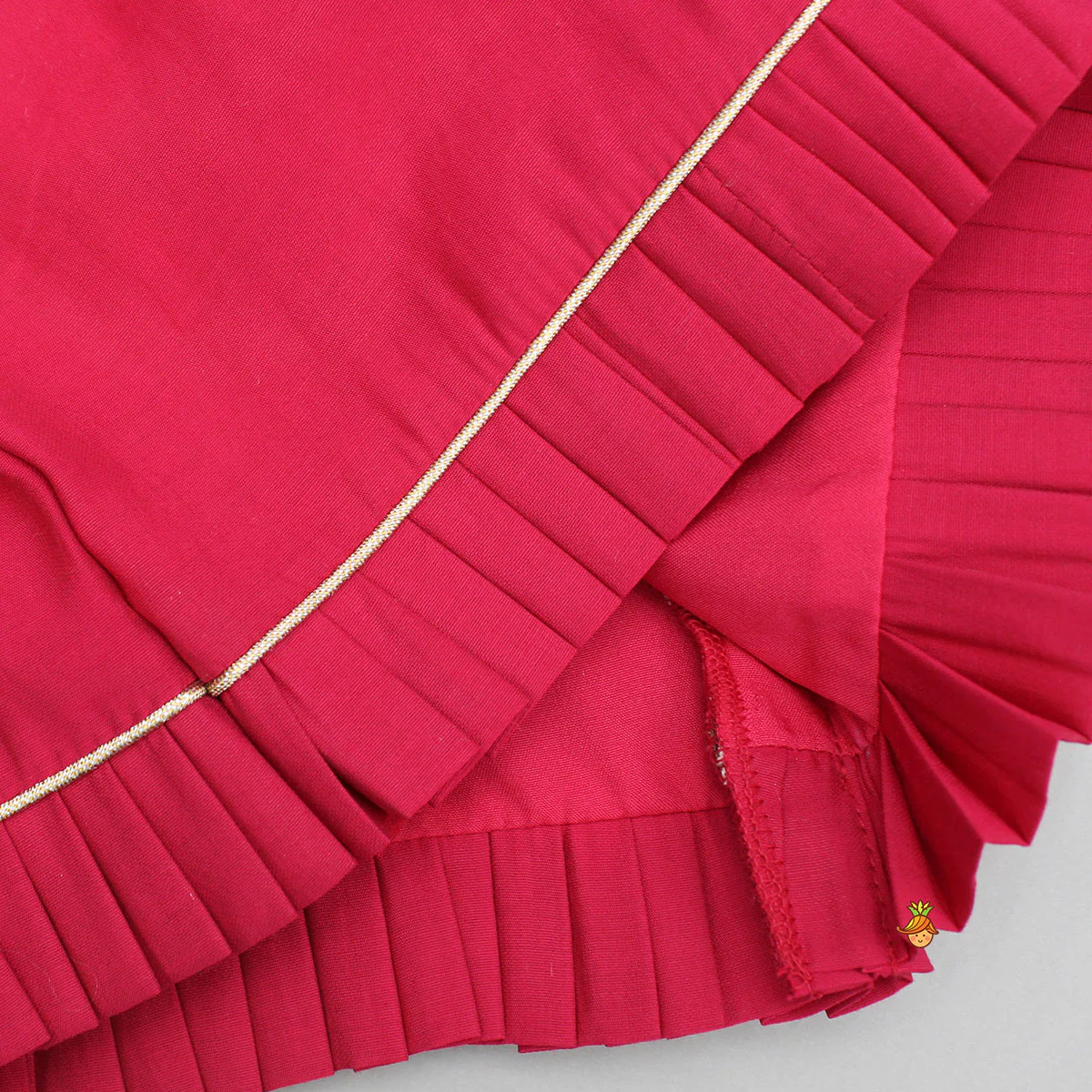 Beautiful Embroidered Pink Top With Floral Embroidered Lehenga And Dupatta - Image 8