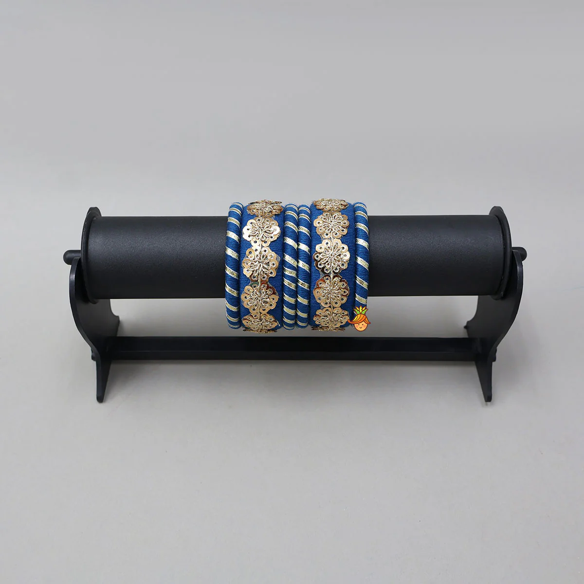 Beautiful Floral Sequin Work Thread Bangles - Image 4