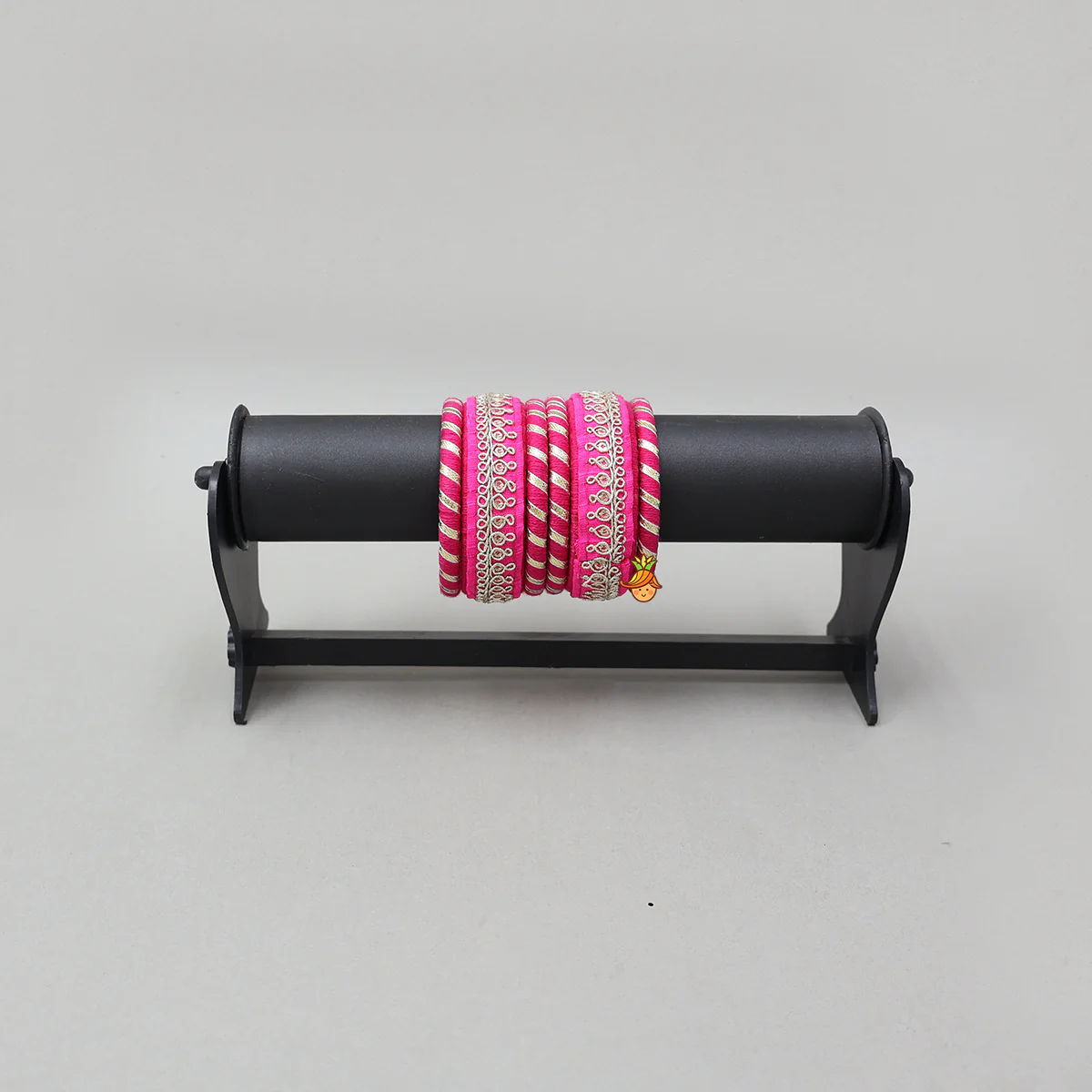 Beautiful Gota Lace Embellished Thread Bangles - Image 4