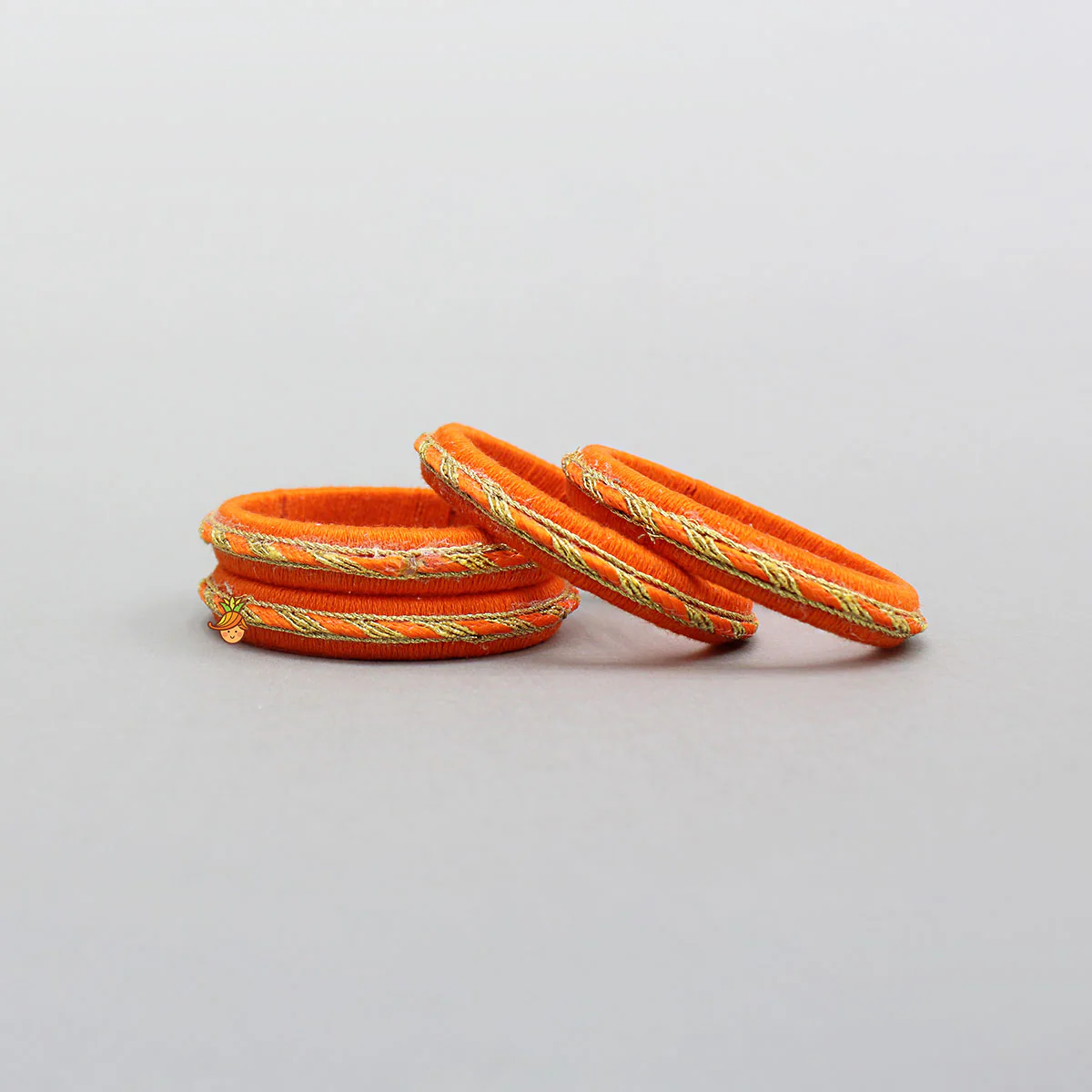 Beautiful Orange Thread Bangles - Image 2