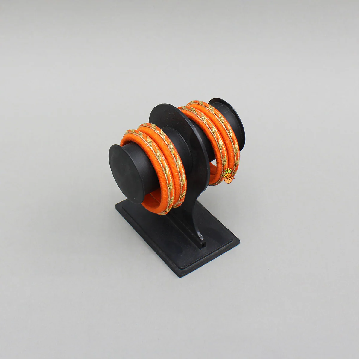 Beautiful Orange Thread Bangles - Image 5