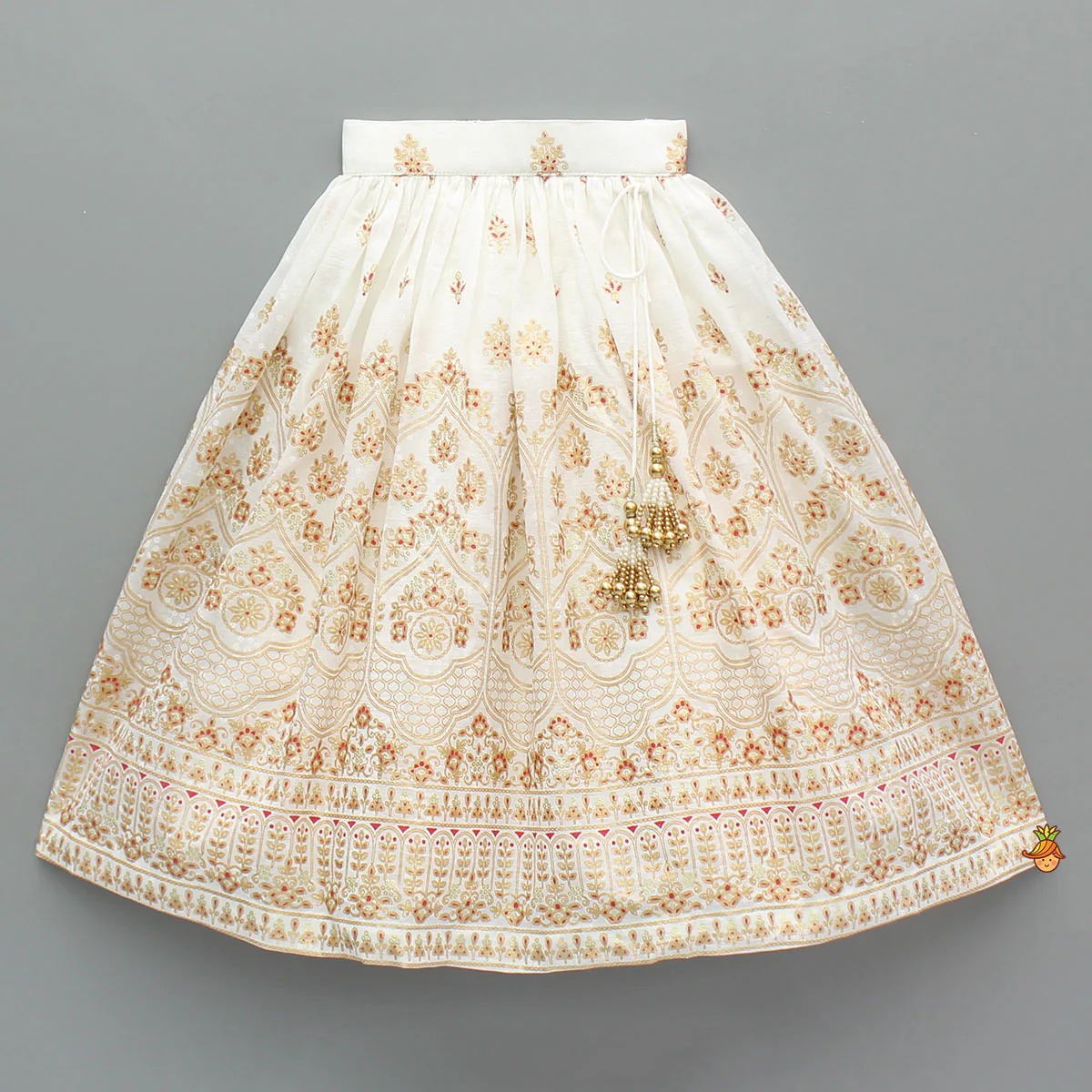 Beautiful Strappy Lace Detailed Top With Matching Lehenga And Dupatta - Image 5