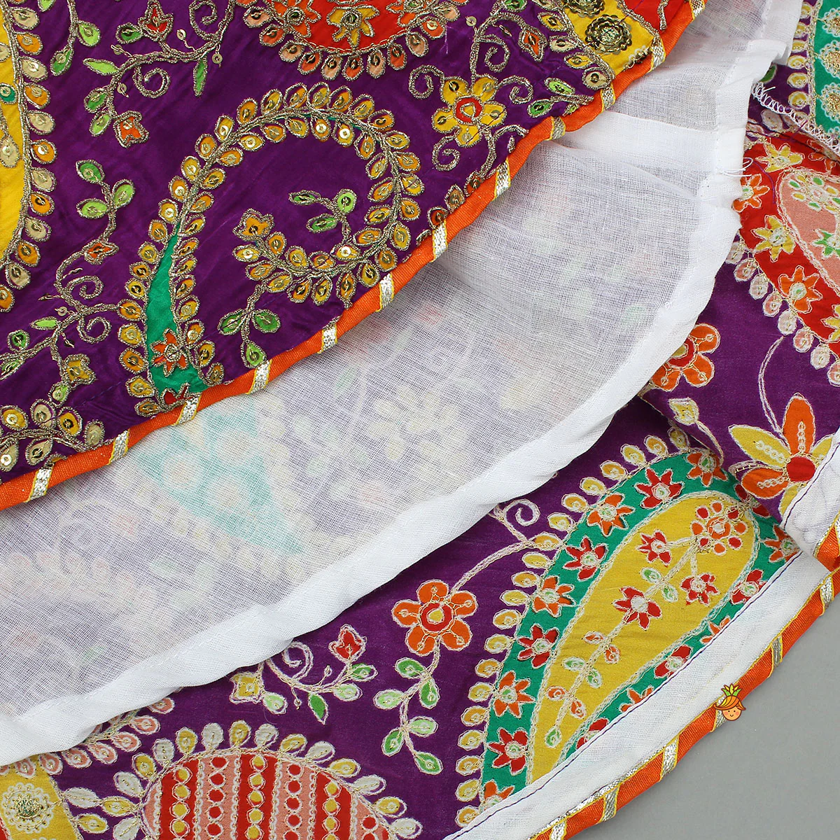 Beautifully Heavy Embroidered Strappy Top And Lehenga With Contrasting Dupatta - Image 7