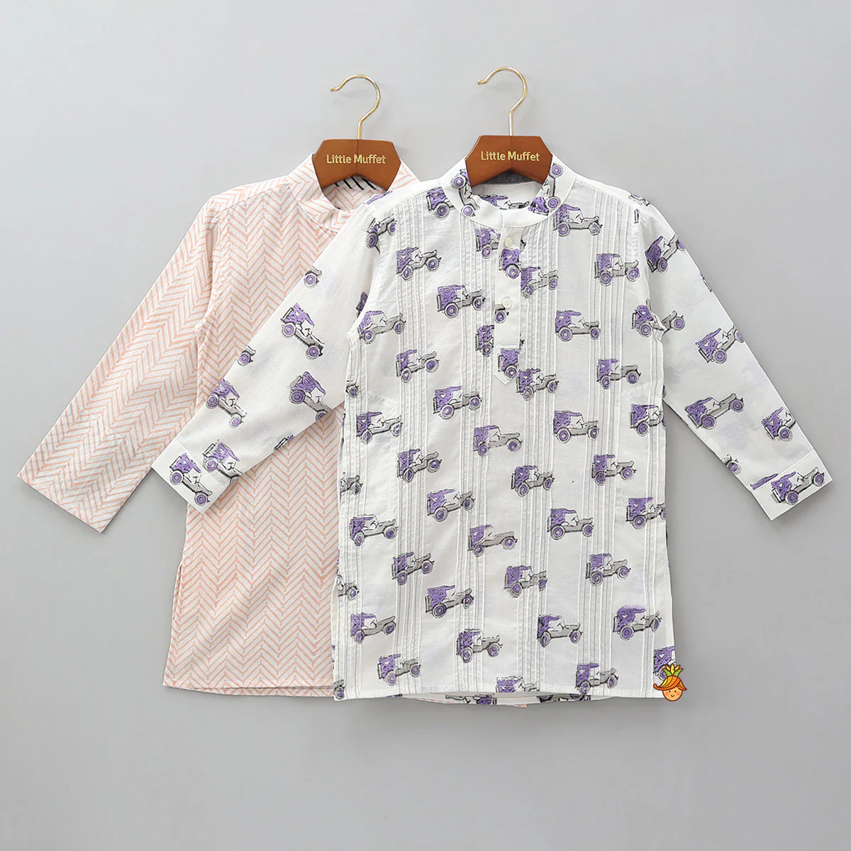 Beautifully Printed Kurtas - Set Of 2