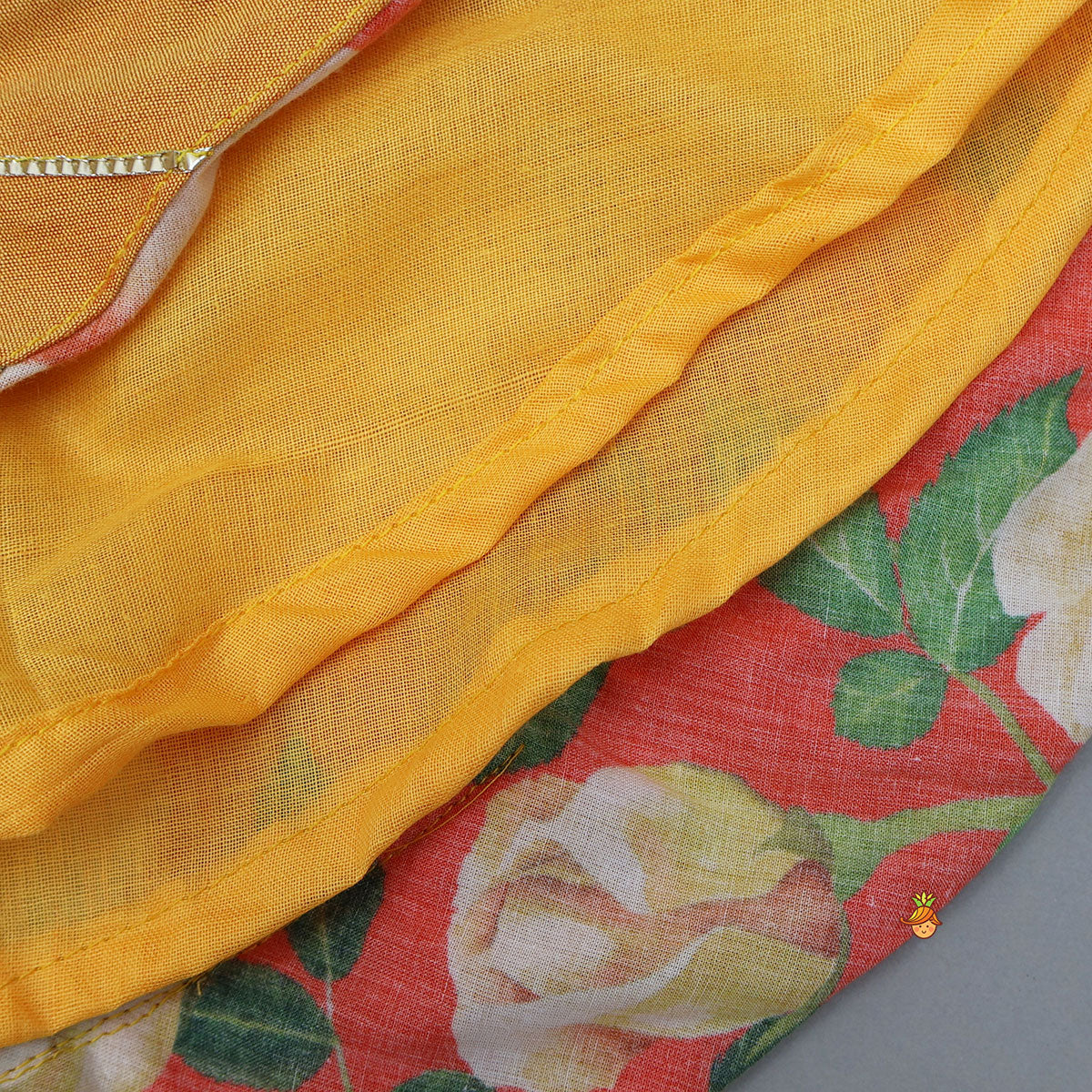 Beautifully Printed Strappy Kurti With Flared Palazzo And Matching Dupatta - Image 6