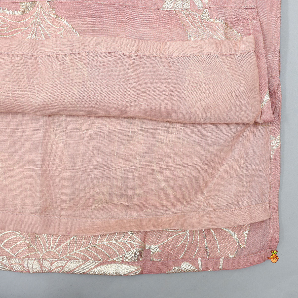 Bird Motif Detailed Shimmery Kurta And Dhoti - Image 5