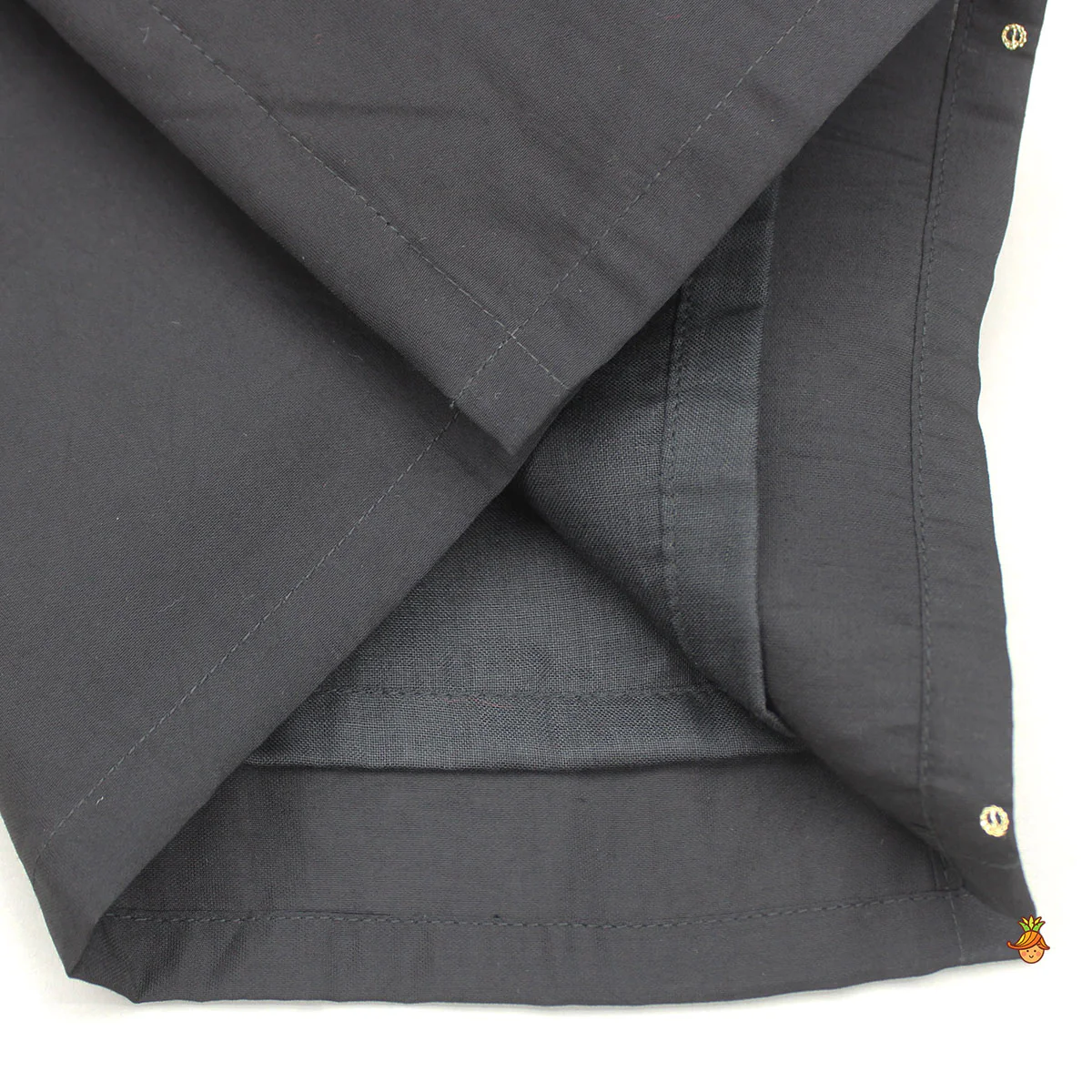 Black Hand Embroidered Kurta And Pyjama - Image 5