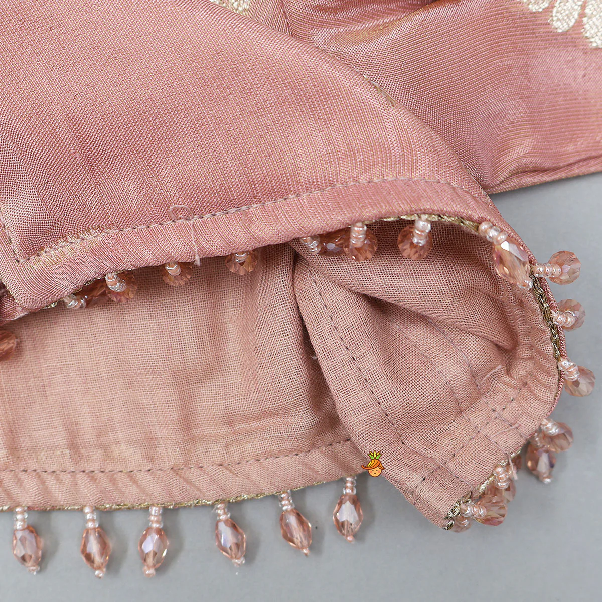 Blazer-Style Top And Scalloped Hem Lehenga - Image 5