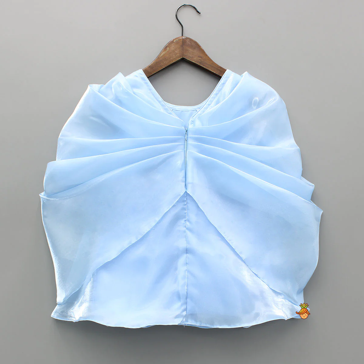 Blue Artificial Flowers Embellished Dress - Image 2