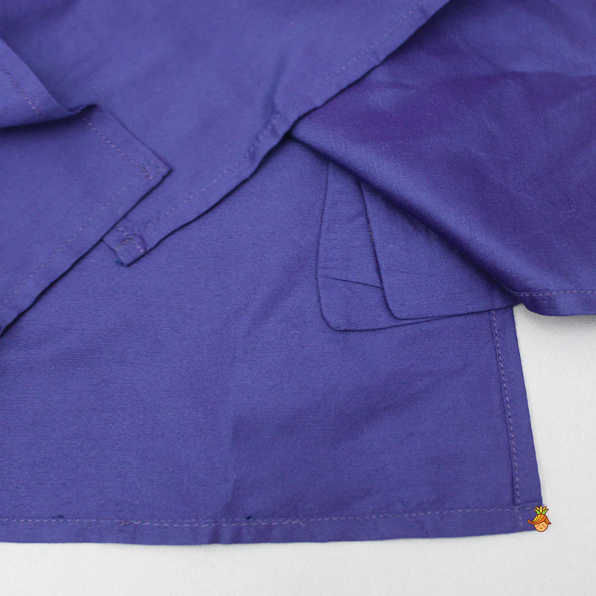 Blue Kurta With Printed Stylish Jacket And Pyjama - Image 7