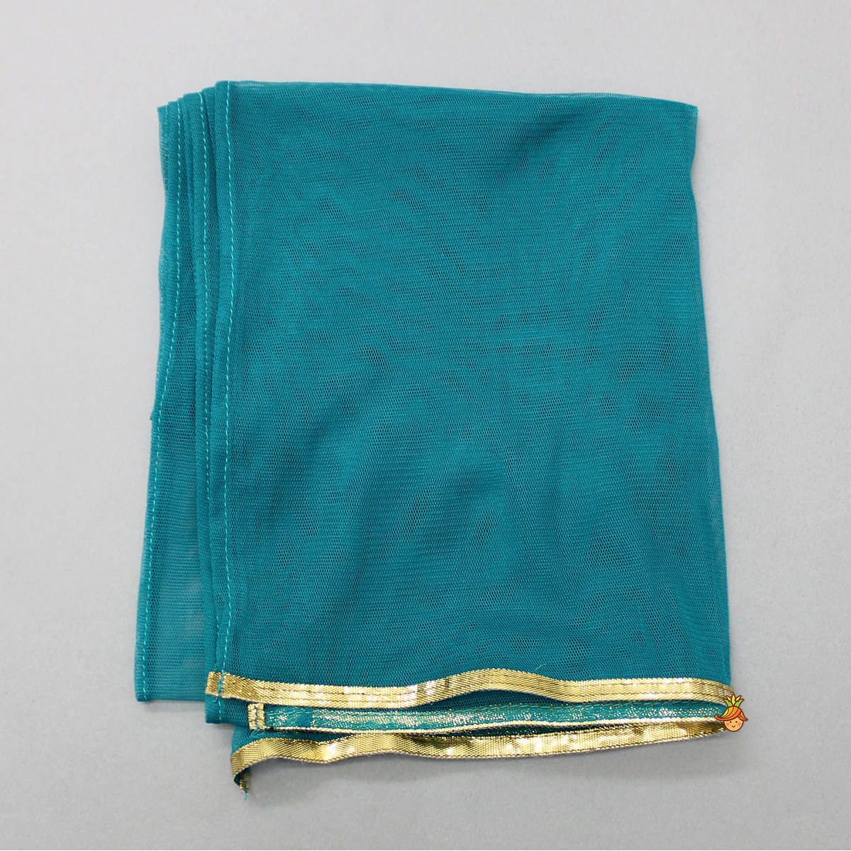 Blue Top And Floral Printed Lehenga With Net Dupatta - Image 8