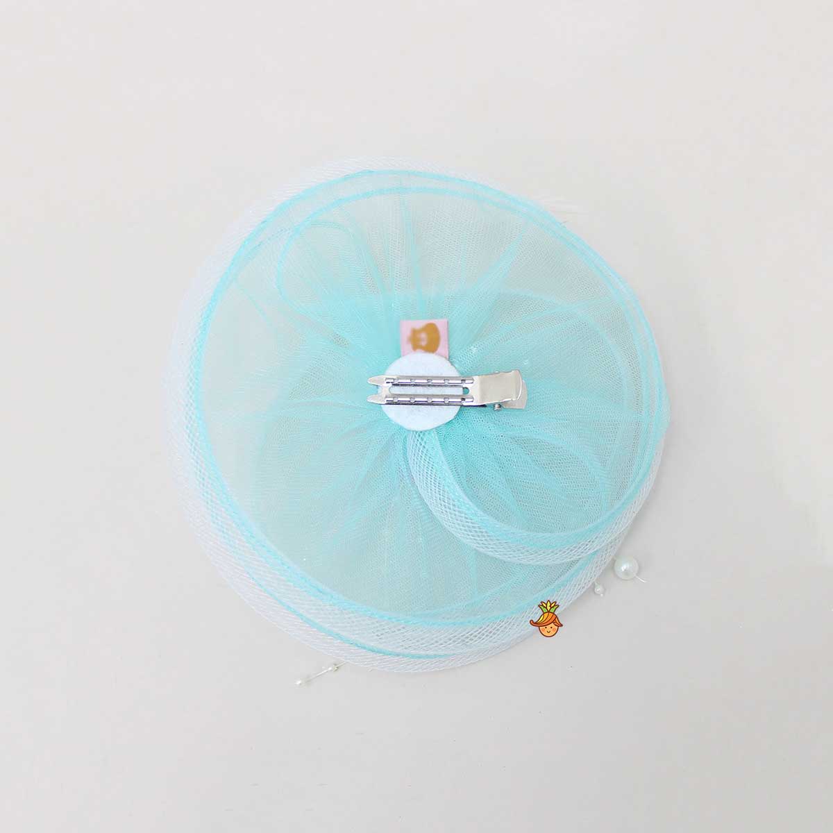 Blue Twisted Rose Hair Clip - Image 2