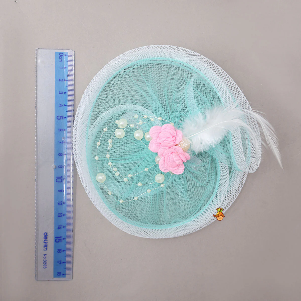 Blue Twisted Rose Hair Clip - Image 4
