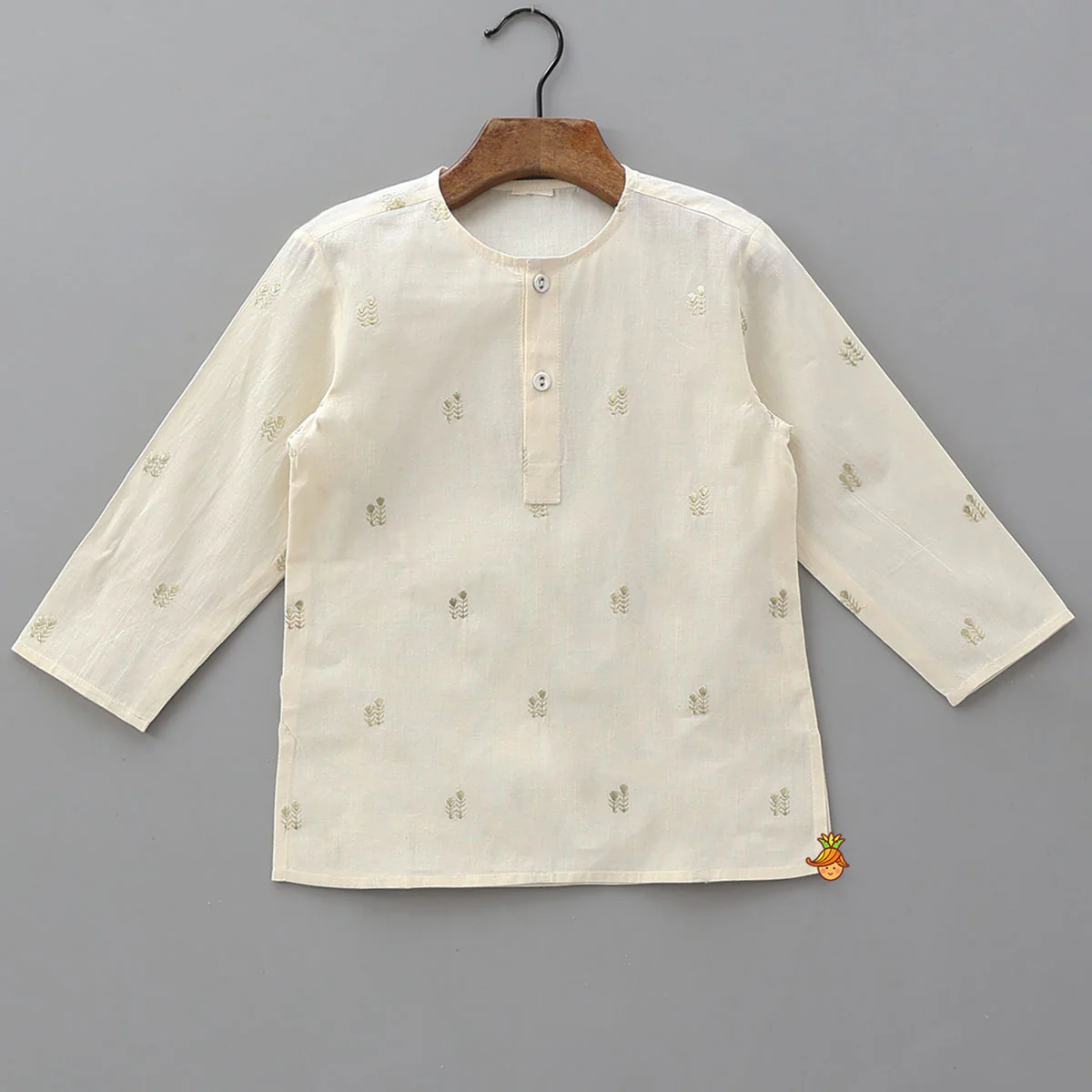 Booti Work Kurta And Pyjama - Image 3