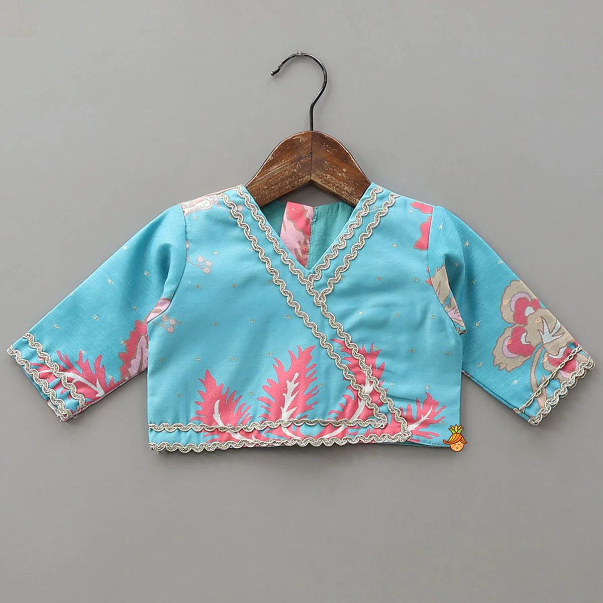 Booti Work Printed Top And Lehenga With Stylish Dupatta - Image 4