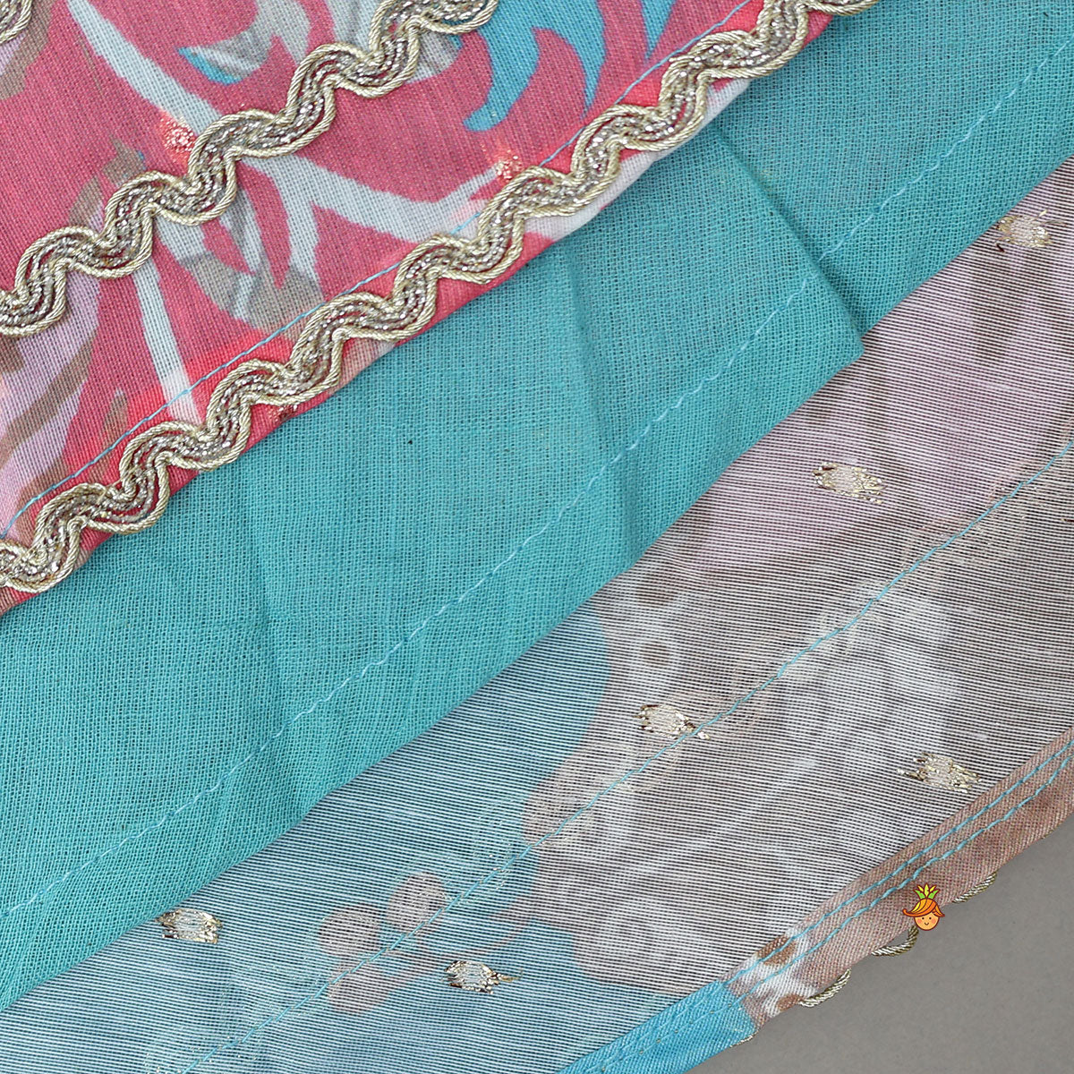 Booti Work Printed Top And Lehenga With Stylish Dupatta - Image 7