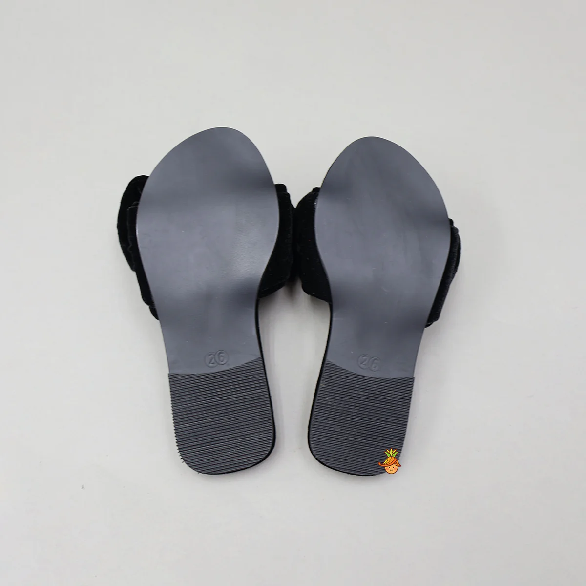 Bow Adorned Embellished Velvet Flats - Image 2