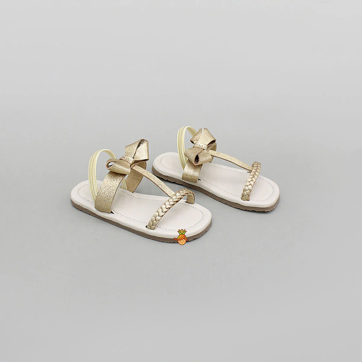 Braided Flats With Bow Detail