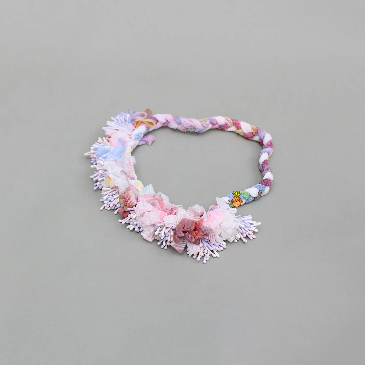 Braided Multicolour Head Band With Embellishments - Image 2