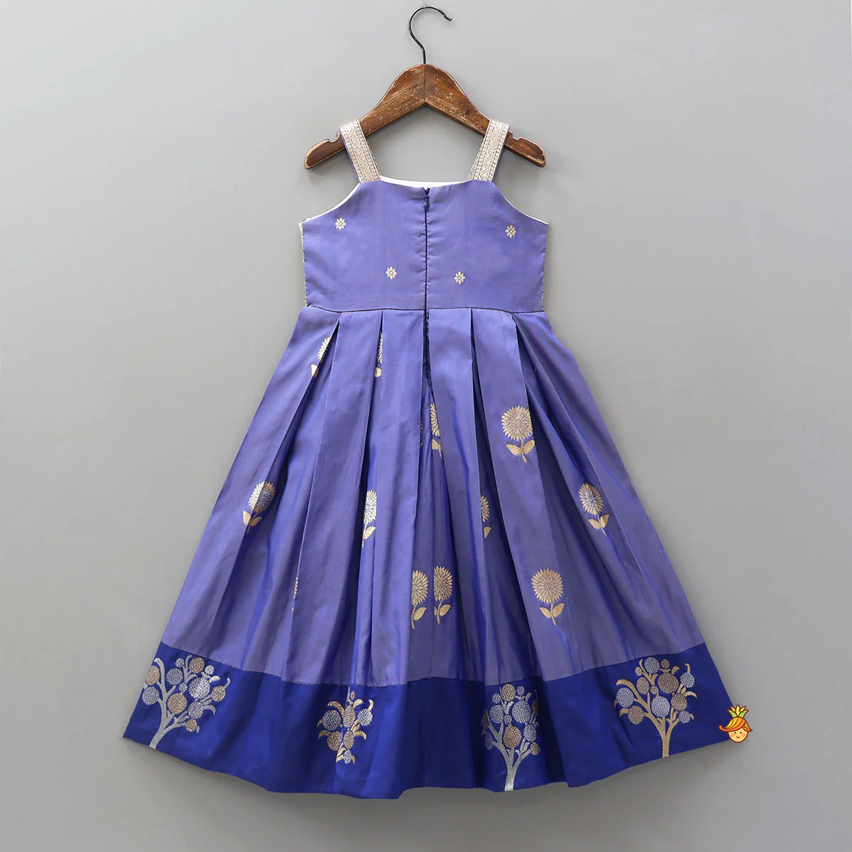 Brocade-Embellished Strappy Sheen Kurti - Image 2