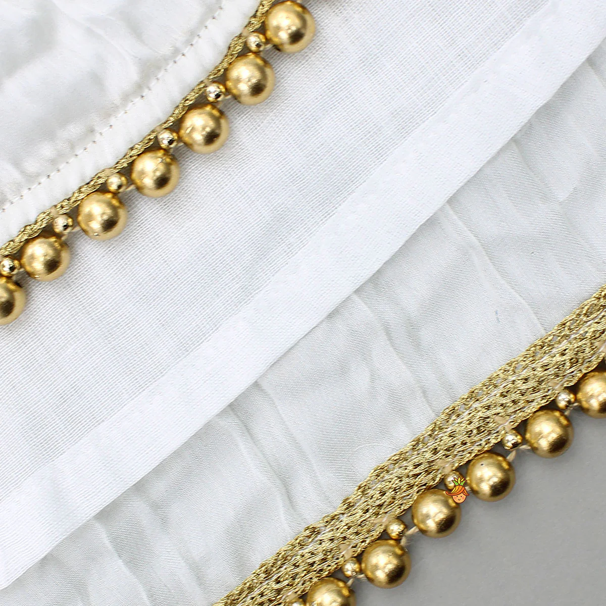 Brocade Sleeves High Low Kurti - Image 4