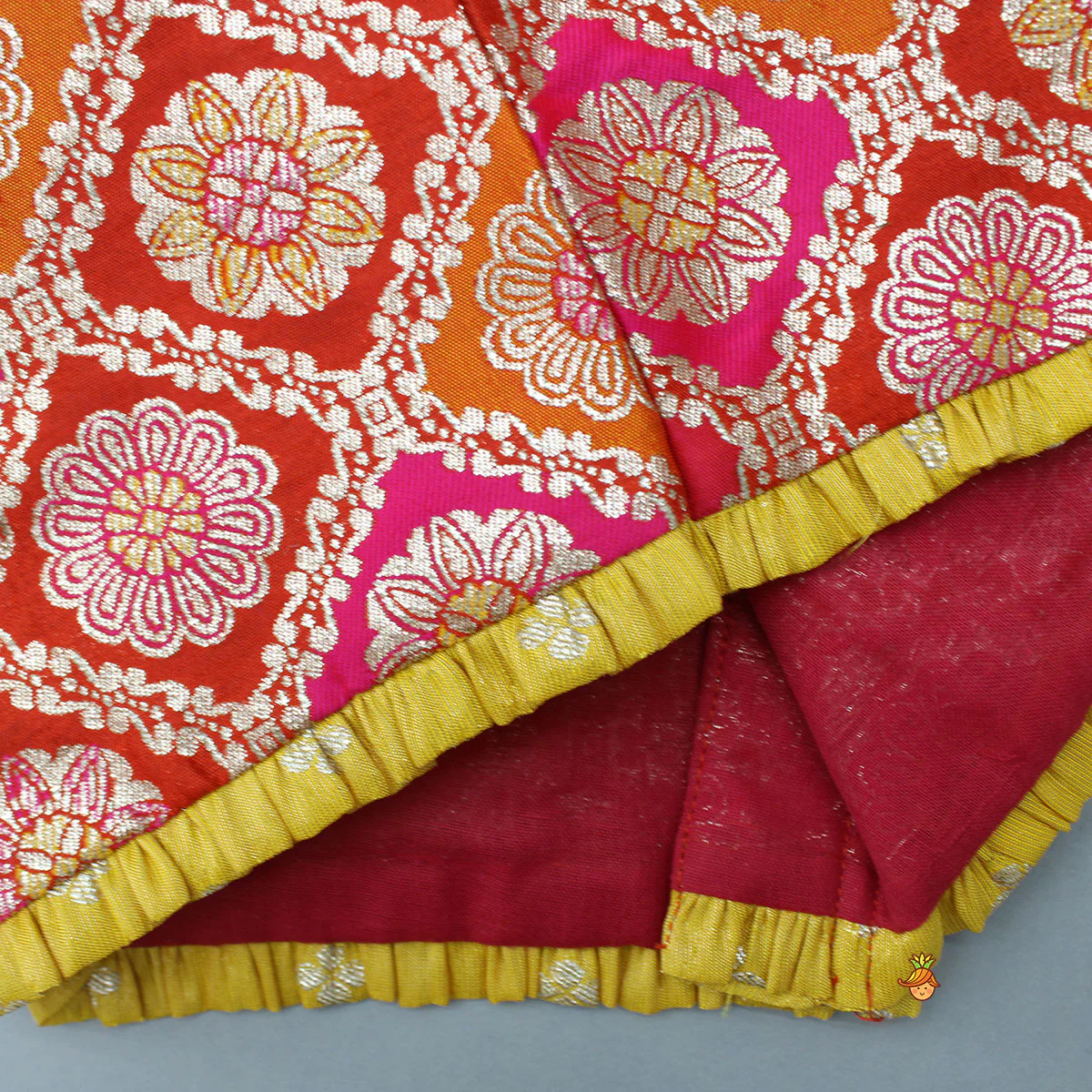 Brocade Top With Lehenga And Dupatta - Image 10
