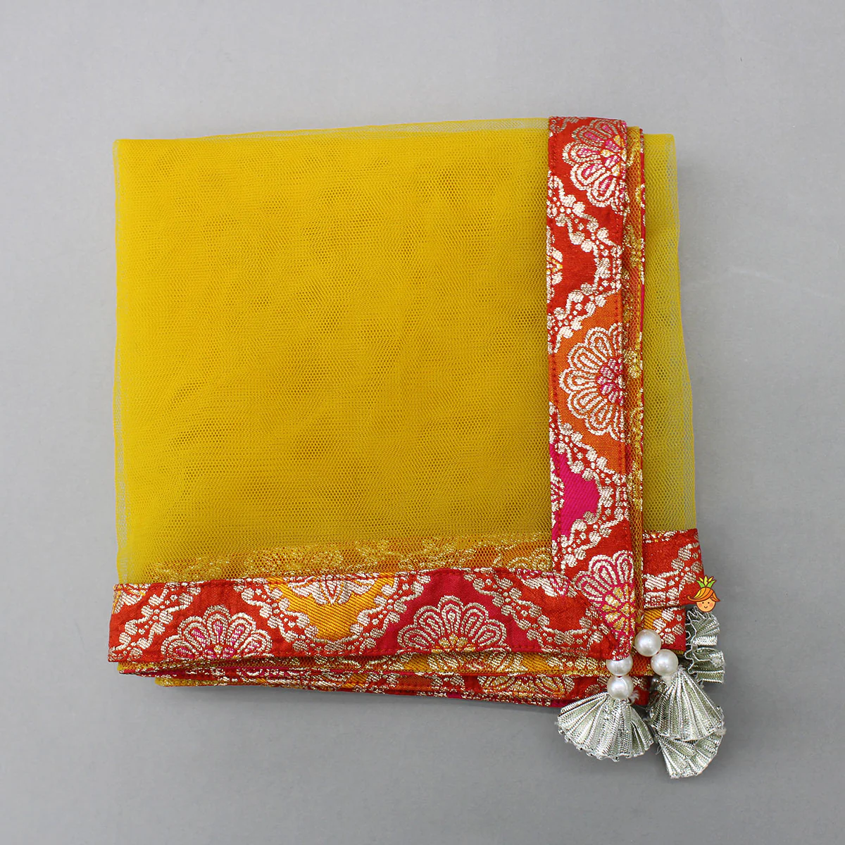 Brocade Top With Lehenga And Dupatta - Image 12