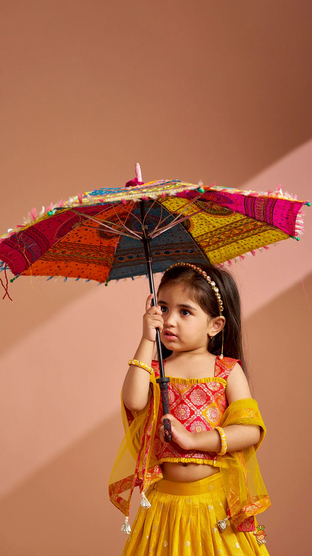 Brocade Top With Lehenga And Dupatta - Image 8