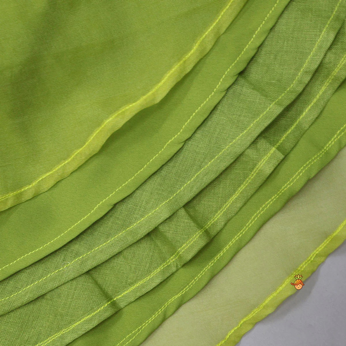 Charming Fringed Shiny Top And Lehenga - Image 6