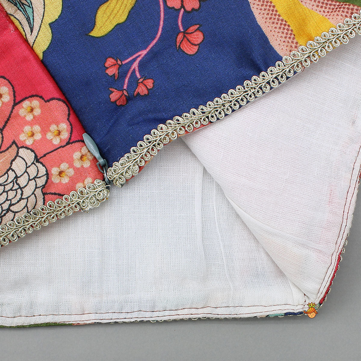 Charming Printed One Shoulder Top With Lehenga - Image 5