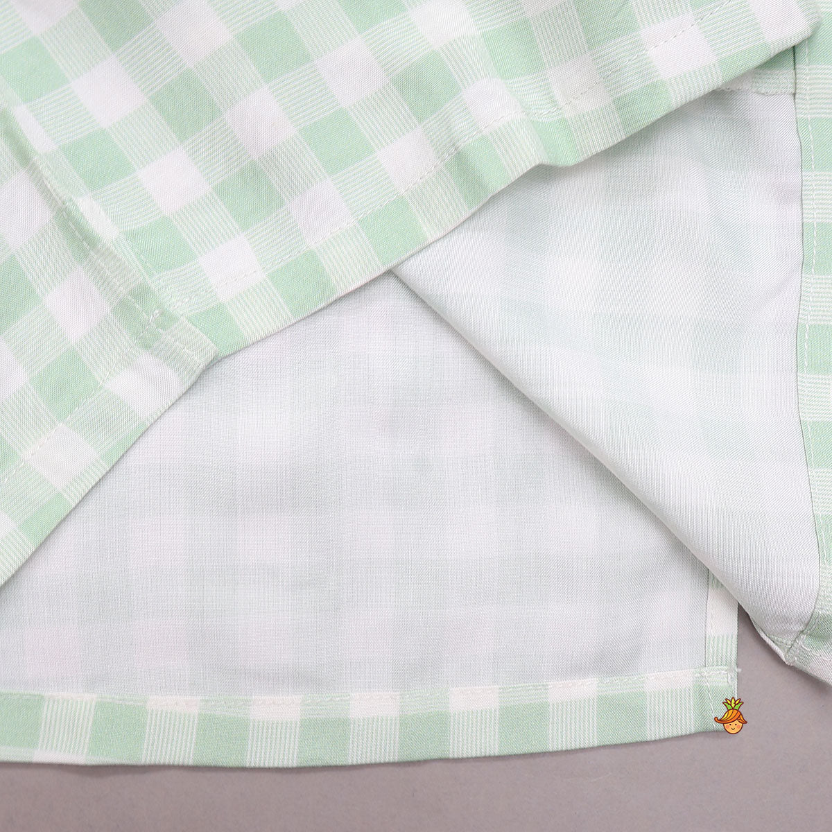 Checkered Print Bamboo Fabric Sleepwear Set - Image 5