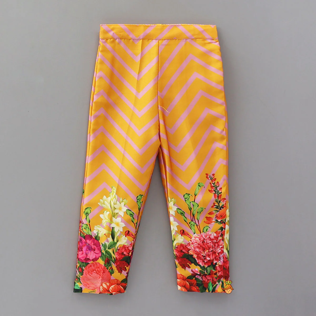 Chevron Printed Tassel-Detailed Kurti And Pant - Image 4