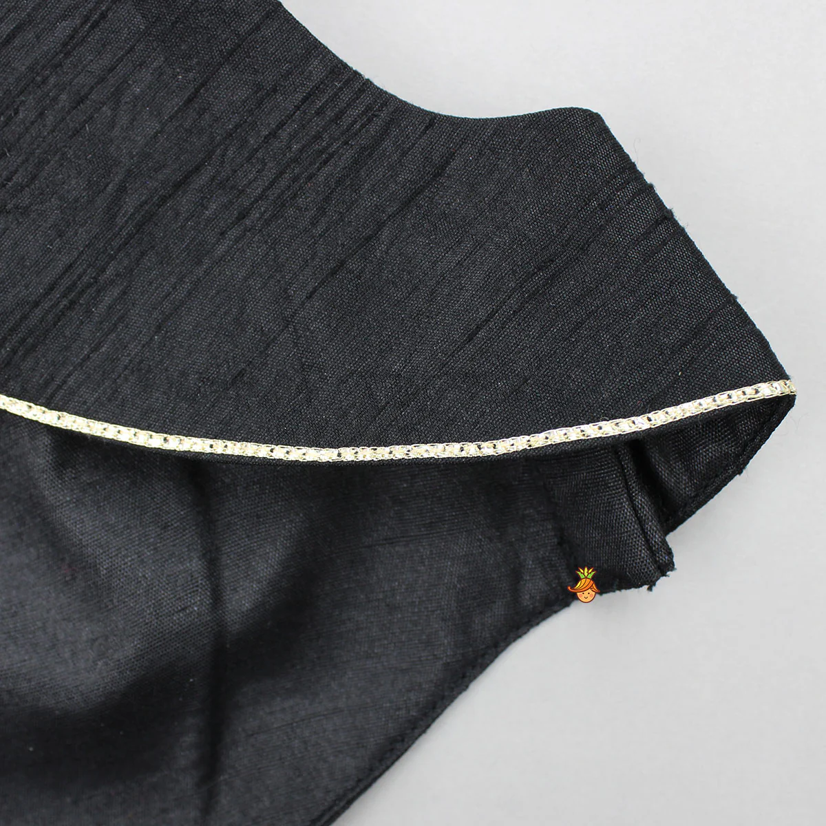 Classy Black Embellished Top And Flared Lehenga With Dupatta And Attached Pouch - Image 7